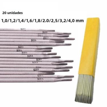 Imagem de 1.0mm-4.0mm 20pcs 304 Varetas De Soldagem De Aço Inoxidável Eletrodo A
