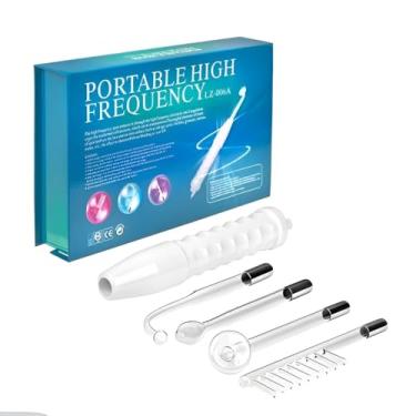 Imagem de Aparelho de Alta Frequência Portátil 220V com 4 Eletrodos – Facial e Capilar – Estética Profissional para Tratamentos de Pele e Cabelos