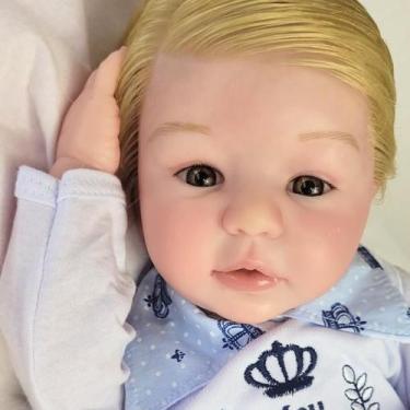 Imagem de Bebê Reborn Corpo Siliconado Realista Fio a Fio - Mundo Azul e Rosa