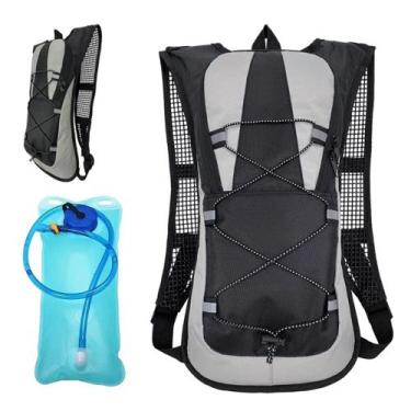 Imagem de Mochila Hidratação Reservatório 2L Impermeável Trilhas Ciclismo Corrid