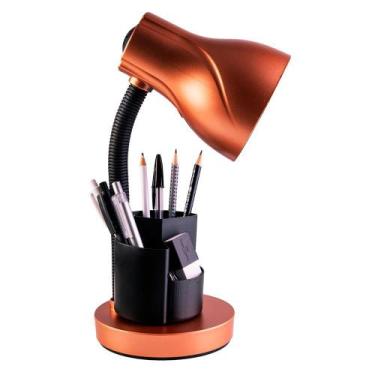 Imagem de Luminária Abajur de Mesa Luz Direcionada Decoração Estudo Escritório H