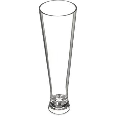 Imagem de Carlisle 564907 Vidro Pilsner de plástico resistente a estilhaços Alibi, 25,7 cm de comprimento, 7,6 cm de largura, 25,7 cm de altura, policarbonato (PC), transparente, 453,6 g.