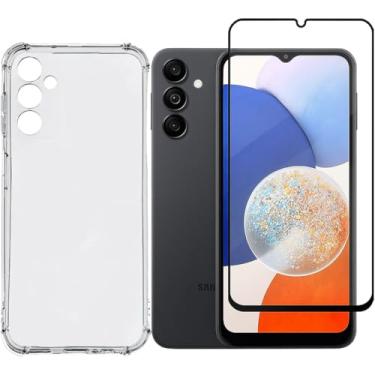 Imagem de Kit Galaxy A12 e M12 Capa Capinha Silicone TPU Transparente Anti Impacto + Película Protetora de Cerâmica 9D Anti Risco Anti Impacto Modelo Compatível com Samsung Galaxy A12 e Galaxy M12