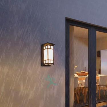 Imagem de Lâmpadas LED de parede externas com sensor de movimento IP65 à prova d'água iluminação de parede luzes de varanda arandela de parede moderna luz de segurança externa interna/externa para cerca de