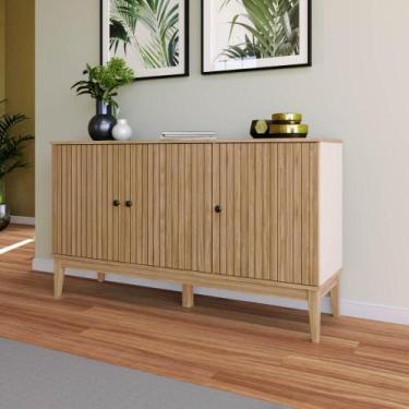 Imagem de Buffet Aparador 3 Portas 134,5cm Detalhado em Riscado - Movelbento SE,