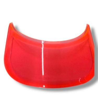 Imagem de Aba Translúcida para Boné ou Viseira - Cor Laranja Flúor - KELF