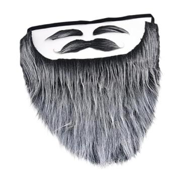 Imagem de YIJU Barba Longa Falsa, Bigode Falso Realista para Baile de Máscaras, Carnaval, Adultos