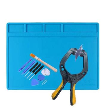 Imagem de Kit Reparo Tapete Silicone 20x28cm Ventosa com Acessórios - Pengi