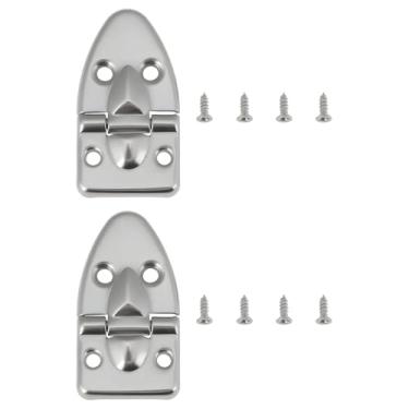 Imagem de Be In Your Mind 2 peças de armário de caixa prata dobradiça flip 90° adequado para capas de violão, gabinete de piano