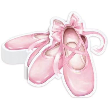 Imagem de JarThenaAMCS 100 pçs chinelos de balé guardanapo de papel rosa menina dançante guardanapos descartáveis almoço jantar guardanapos para bailarina artigos de festa de aniversário decoração de mesa
