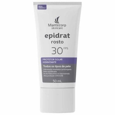 Imagem de Protetor Solar Facial Hidratante Mantecorp Skincare Epidrat Rosto FPS3