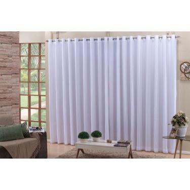 Imagem de Cortina Tecido Blackout Branco Gelo 5,60m X 2,50m - Sua Casa Decor