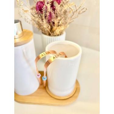 Imagem de Kit Casal Raspador de Língua Alva em Cobre