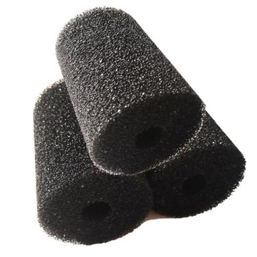 Imagem de ATITOWEL Esponjas de filtro de espuma extragrande para filtros Canister e filtros Aquaclear 70/110 Caixa de filtro de transbordamento pré-filtro redondo de admissão 15 x 10,5 cm, pacote com 3