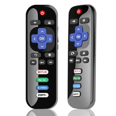 Imagem de Gvirtue 【Pacote com 2】 Controle remoto de substituição apenas para Roku-TV, para TCL Roku/para Hisense Roku/para Onn Roku/para Sharp Roku/para Insignia Roku/para Smart TVs Element Roku (Aplica-se
