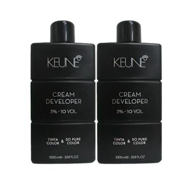 Imagem de Kit Keune Tinta Color & So Pure Color 3% - 10 VOL  Oxidante Cremoso 1L