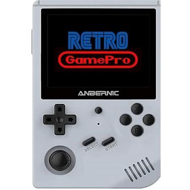 Imagem de RG351V Handheld Game Console 3.5 Inch Portable Double TF 64GB Storage Handheld Retro Video Game Built in WIFI Game Console U.S. Seller!!! (Anbernic RG351V Gray)