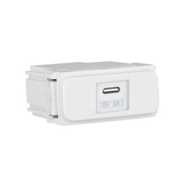 Imagem de Módulo Tomada Carregador Keystone Usb-C 5V 3A Branco Compose - Weg