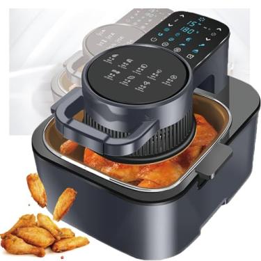 Imagem de Fritadeira Air Fryer Forno Oven,fritadeira de ar visível 5 em 1, 8 menus predefinidos,grande capacidade de 9 litros,memória de desligamento com tela sensível ao toque holográfica