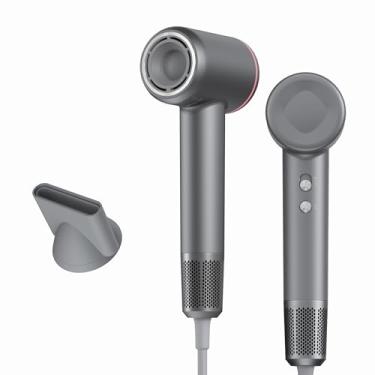 Imagem de Secador de cabelo, secador de cabelo profissional de alta velocidade 110.000 RPM, 300 milhões de secadores de cabelo iônicos negativos para secagem rápida, secadores de cabelo com controle térmico de