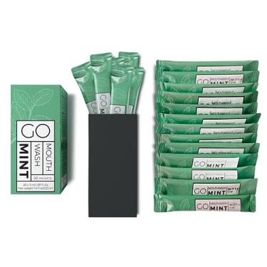 Imagem de Enxaguante bucal GO Travel Size – Mini enxaguante bucal individual para hálito fresco – Compatível com TSA – Design de pacote inteligente para reduzir o desperdício de garrafas de viagem – Enxaguante