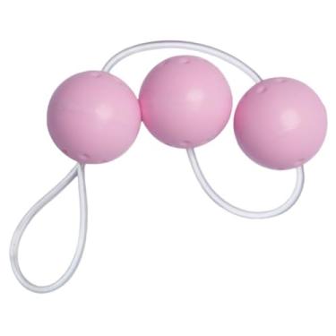 Imagem de Bolinhas De Pompoar 3 Bolinhas Acessório para Exercício Vaginal e Prazer Conjunto para Pompoarismo HZ490 (ROSA)