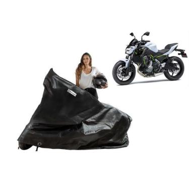 Imagem de Capa Protetora Moto Sol Chuva Kawasaki Z 650 RS - Kahawai, Preto