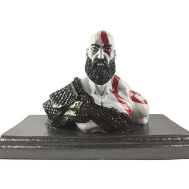 Imagem de Boneco Busto Kratos God Of War 4 Em Resina - Gama