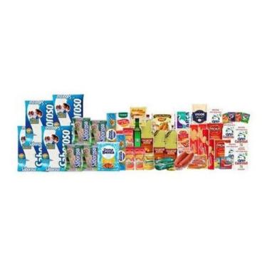 Imagem de Cesta Básica Alimentos (45 Itens) Com Carne E Linguiças - Higipack