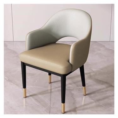 Imagem de YANIR-137 Cadeiras para sala de jantar modernas cadeiras de jantar, cadeira estofada moderna de meados do século, cadeiras de braço para cozinha e sala de jantar, cadeira de jantar de quarto (preto)