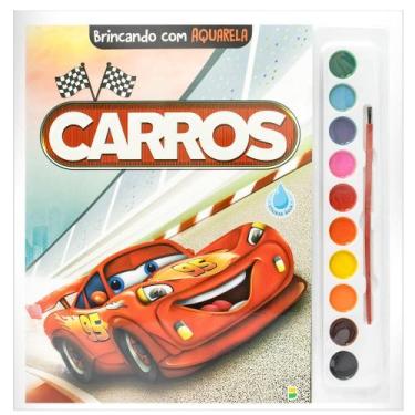 Imagem de Livro - Brincando com Aquarela: Carros