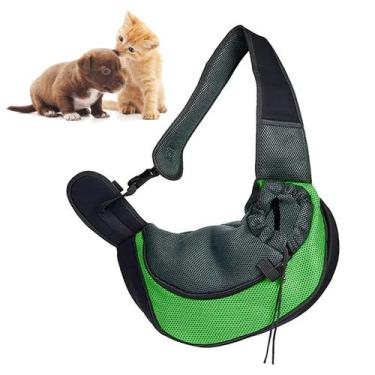 Imagem de Bolsa Canguru Cachorro Cao Gato Pet Carregador Mochila Costas Ombros P
