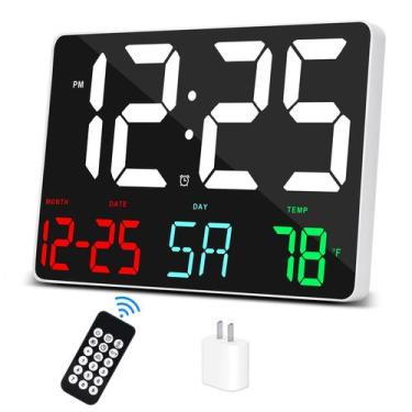 Imagem de Despertador digital Amgico com soneca, temperatura e calendário