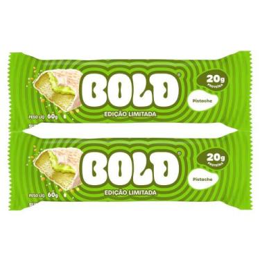 Imagem de Kit 2 Barra de Proteína Bold 20g de Proteína Pistache 60g
