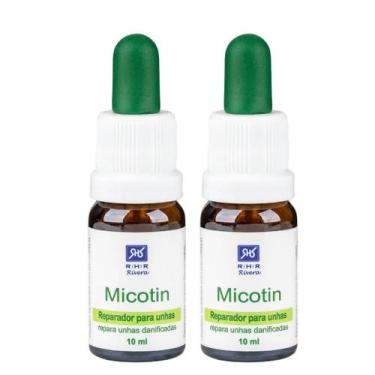 Imagem de Kit 2 Micotins 10ml Conta Gotas - Reparador Para Unhas - RHR Cosmético