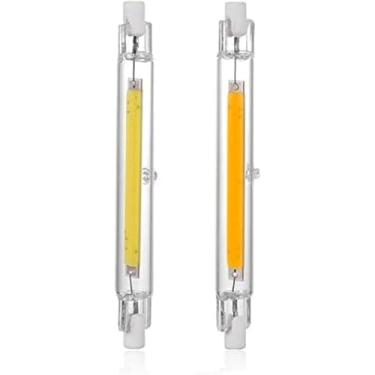 Imagem de Lâmpadas Halógenas Lineares 3 Unidades Mini Tubo De Vidro Regulável R7s Luz Led 15w 78mm 30w 40w 118mm Lâmpada De Espiga 220v J118 J78 Lâmpada Perfeita Para, Warm White, 118MM 40W Not dimmable