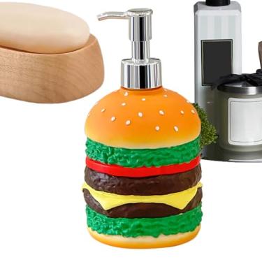 Imagem de Rrlihjgu Dispensador De Líquido | Suporte Para Shampoo Lotion Hamburguer | Dispensador Decorativo De Shampoo E Condicionador | De Líquido Para Pia Cozinha Comercial Banheiro