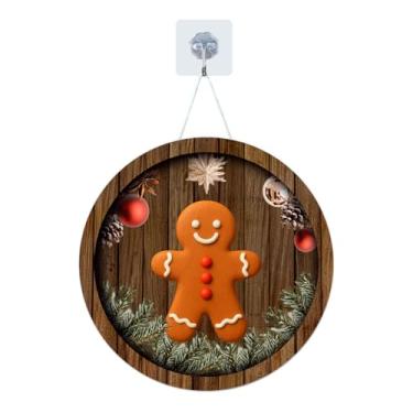 Imagem de Placa Enfeite Porta Guirlanda Decorativa MDF Adesivado Natal Papai Noel Presépio 25cm (GP-NAT0006)