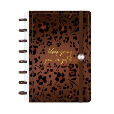 Imagem de Caderno De Disco Iscool Inteligente P Natural Fashion Safari Flor