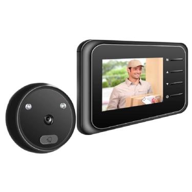 Imagem de Campainha Wi-Fi com Câmera Digital – Visualizador de Porta com Tela e Monitoramento ao Vivo – Sem Fio, Foto Automática e Segurança Residencial