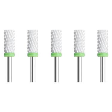 Imagem de 5 peças de cerâmica para arte de unhas, cortador rotativo, aparelho de limpeza para manicure, acessórios de máquina de trituração de unhas, ferramenta de gel de unha