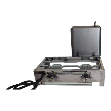 Imagem de Fogão Industrial Portátil Duas Bocas Com Chapa Alta Pressão