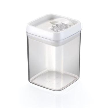 Imagem de Pote Hermético Acrílico Quadrado Médio 1,7 Lts