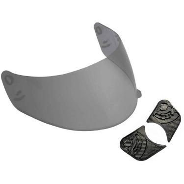 Imagem de Kit reparo fixação + viseira fumê capacete ebf eox new spark