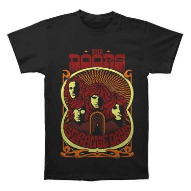 Imagem de The Doors Strange Days Vintage Poster Camiseta Preta - Rockinstone