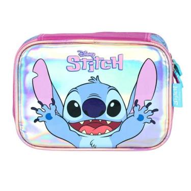Imagem de Estojo Box Holográfico Floral Stitch Disney - Luxcel