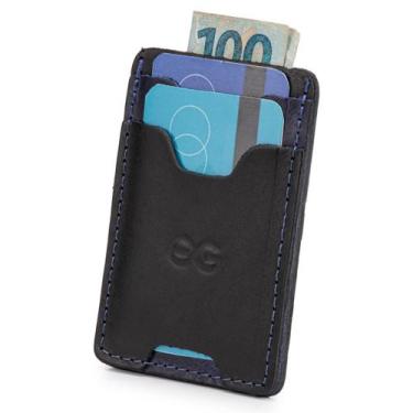 Imagem de Carteira Masculina Couro Legítimo Porta Cartão com Capa para cnh - Ell