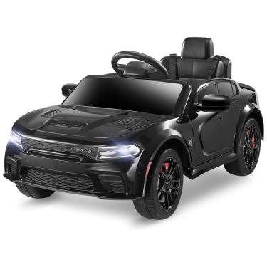 Imagem de Carro Elétrico Infantil a Bateria com Controle Remoto, 3 Velocidades, Luzes LED e Música, 12V, ENYOPRO Dodge Charger licenciado SRT Hellcat