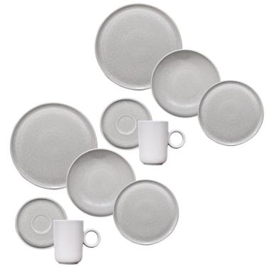 Imagem de Aparelho de Jantar Cerâmica Stoneware Sandy 40 peças Porto Brasil