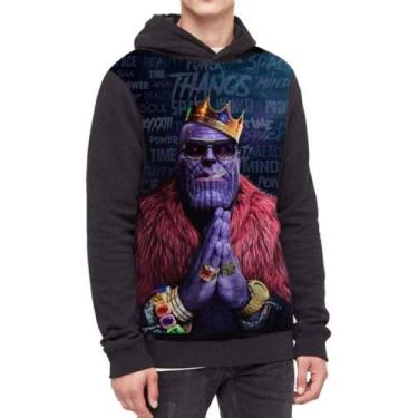 Imagem de Moletom Com Capuz Thanos Boss Ref:432 - smoke, Preto, GG